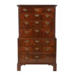 George III Mahogany Chest-on-Stand