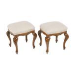 Pair of Provincial Louis XV-Style Stools