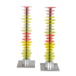 Pair of Futuretro Column Vibonic Ryg Lamps