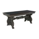 Continental Mahogany Trestle Table