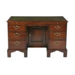 George III Mahogany Kneehole Desk