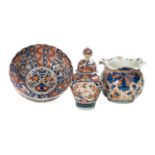 Three Pieces of Japanese Imari Porcelain