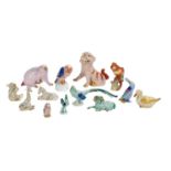 Collection of Thirteen Herend Animal Figures