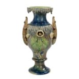 Palissy-Style Pottery Vase