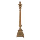 Louis XVI Carved Pine Torchere