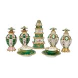 Nine Pieces of Jacob Petit Paris Porcelain