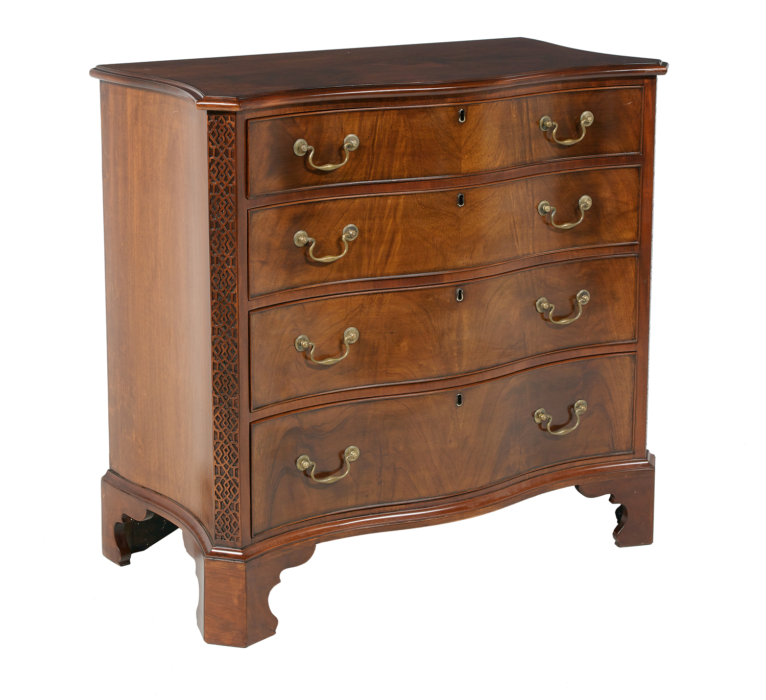 George III-Style Mahogany Chest - Image 2 of 2