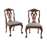 Pair of George III Mahogany Side Chairs