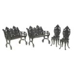 Four Seasons Cast Iron Garden Furniture Suite