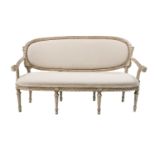 Italian Neoclassical Argente Settee