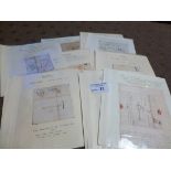 Stamps : Early postal entires - penny post paid &