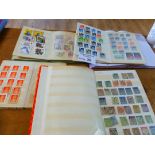 Stamps : 4 small albums inc GB QV onwards, postage