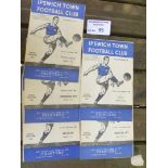Football : Ipswich Town 1949/50 progs Combination,