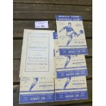 Football : Ipswich Town Home Progs 1957/8 - combin