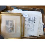 Collectables : Box of Ephemera inc pictures, progr