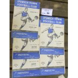 Football : Ipswich Town 1950/51 progs combination