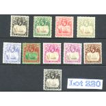 Stamps : St.Helena Geo V 1922 Set to 1/- + Cleft