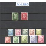 Stamps : Germany (West) 1950 Bach pair appears UM