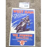 Speedway : West Ham v Crystal Palace 12/07/1932 in