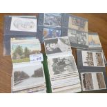 Collectables : Postcards - slip-in album & leaves