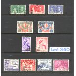 Stamps : Hong Kong KG VI Complete Used + 1935 Ju