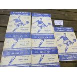 Football : Ipswich Town home progs 1956/7 - leagu