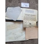 Sporting : Autograph book pre war inc Morton - Wes