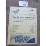 Speedway : Lea Bridge v Norwich 01/08/1938 fine co