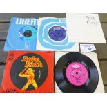 Records : (5) original prog singles - inc Idle Rac