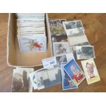 Collectables : Postcards - mixed box of cards some