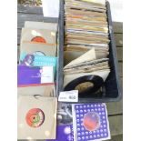 Records : 120+ mainly soul 45's in crate, Rare Ear