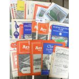 Football : Selection of club programmes 1947 - lat