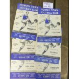 Football : Ipswich Town progs 1954/5 homes league