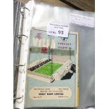 Football : Programmes various clubs 1959-61 mostly