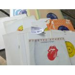 Records : Rolling Stones - collection of 24 45's -