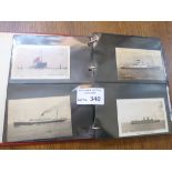 Collectables : Postcards Red album of cards shipping