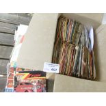 Records : Box of 200+ singles mixed disco, rock et