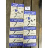 Football : Ipswich Town home progs 1953/4 league (