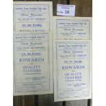 Football : Ipswich Town home progs 1947/8 combinat