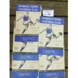 Football : Ipswich Town home progs 1948/9 - combin