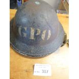 Militaria : WW2 - GPO tin hat in good condition