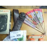 Clectables : Mixed lot inc fans, opera glasses, de