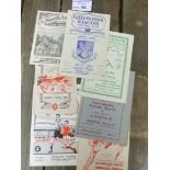 Football : Ipswich Town away progs 1953/4 & 1954/