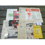 Football : Ipswich Town Away Progs 1957/8 v Fulham