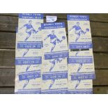 Football : Ipswich Town home progs 1955/6 combina