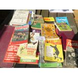 Football : various collection box of handbooks mos