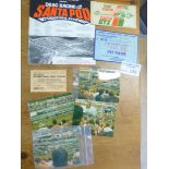 Drag Racing : Nice lot ephemera, plus very rare ph