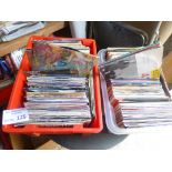 Records : 2 crate of mostly picture sleeve singles