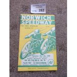 Speedway : Norwich - Wembley v New Cross 07/05/193