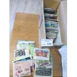 Postcards : Small box of modern postcards few 100